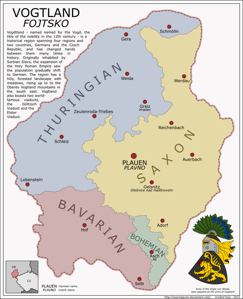 Vogtland map