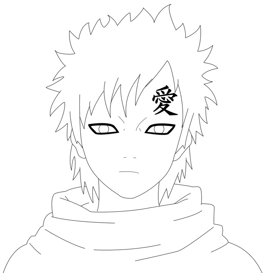 gaara coloring pages - photo #13