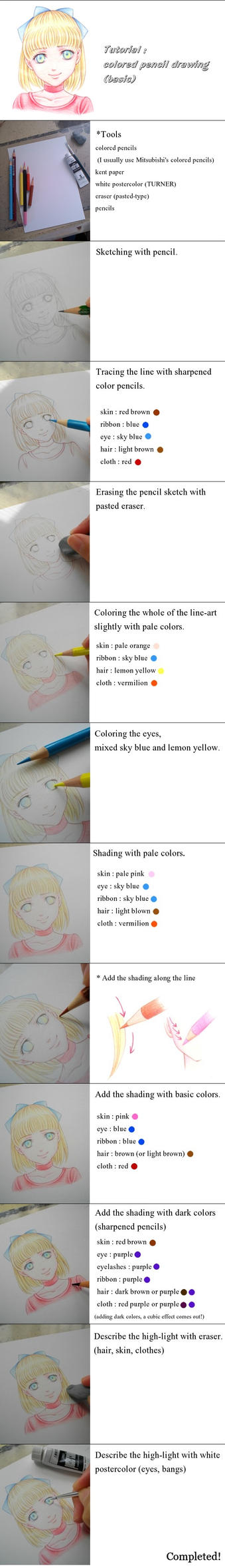 Tutorial colored pencil drawing by Calur on DeviantArt