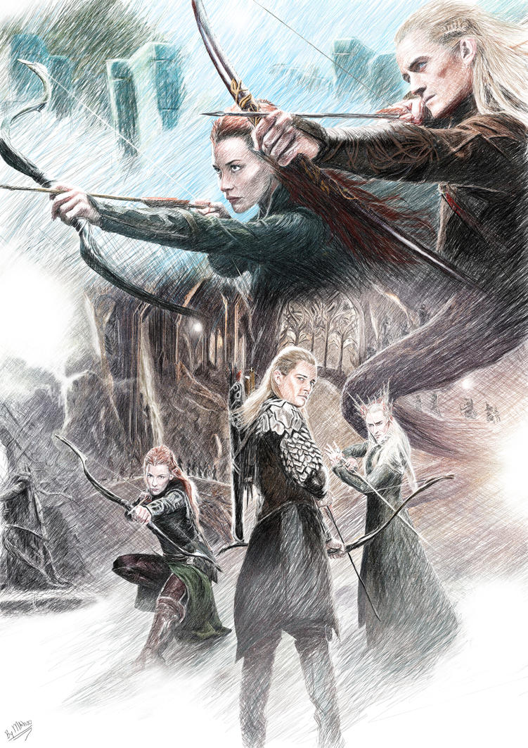 Legolas and Tauriel by Acxaron on DeviantArt