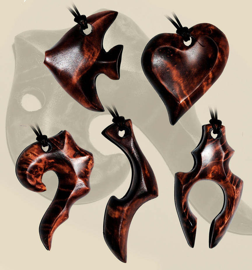 Flaming birch burl pendants by JonasOlsenWoodcraft on DeviantArt