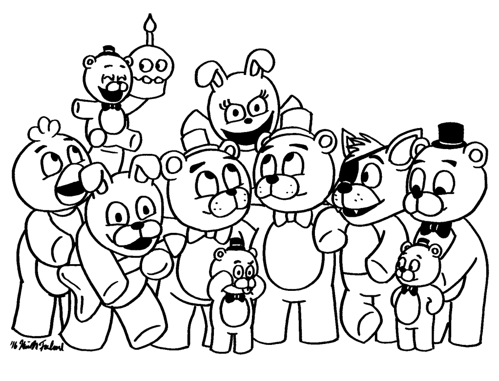 fnaf cute animatronics coloring pages - photo #9