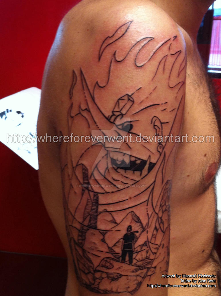 Itachi no Susanoo - Tattoo - Front (1st Step) by ...