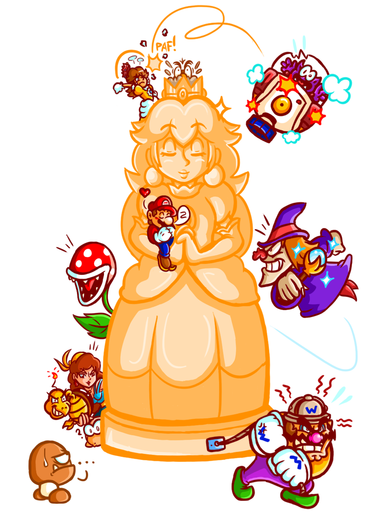 mario___a_reunion_at_the_golden_statue_by_captainjamesman-d4wydvf.png