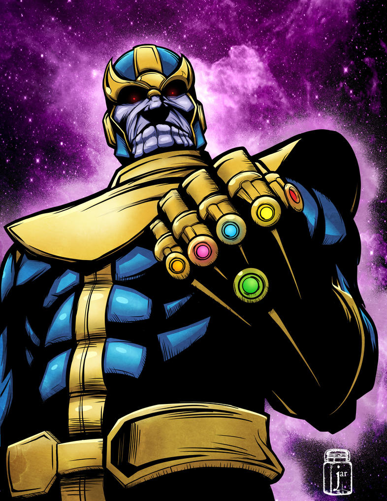 Thanos with Gauntlet by JarOfComics on DeviantArt