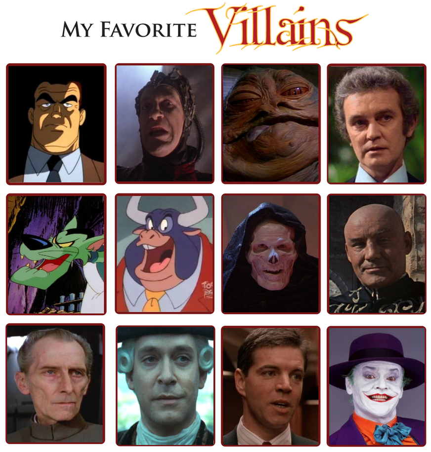 My Favorite Villains Meme by Kooshmeister on DeviantArt