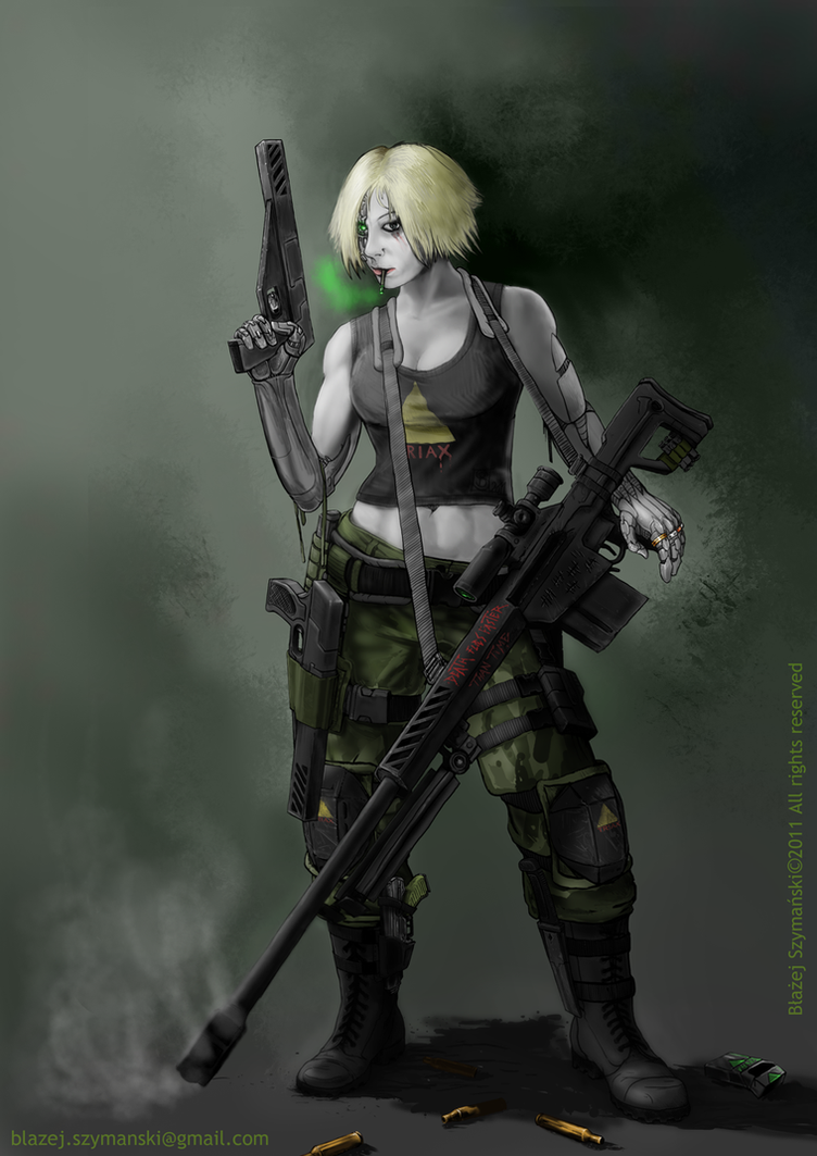 Eliza Carter - Mercenary,Bounty Hunter by Buashei