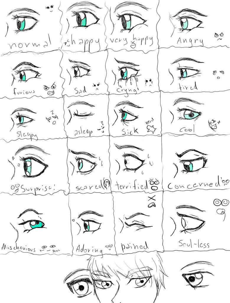 Practicing Eyes Expressions by Shylless on DeviantArt