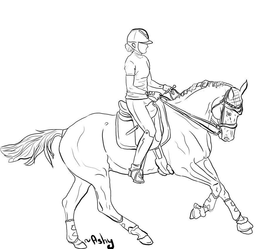 Download Riding Lineart 2 by PSitsAshy on DeviantArt