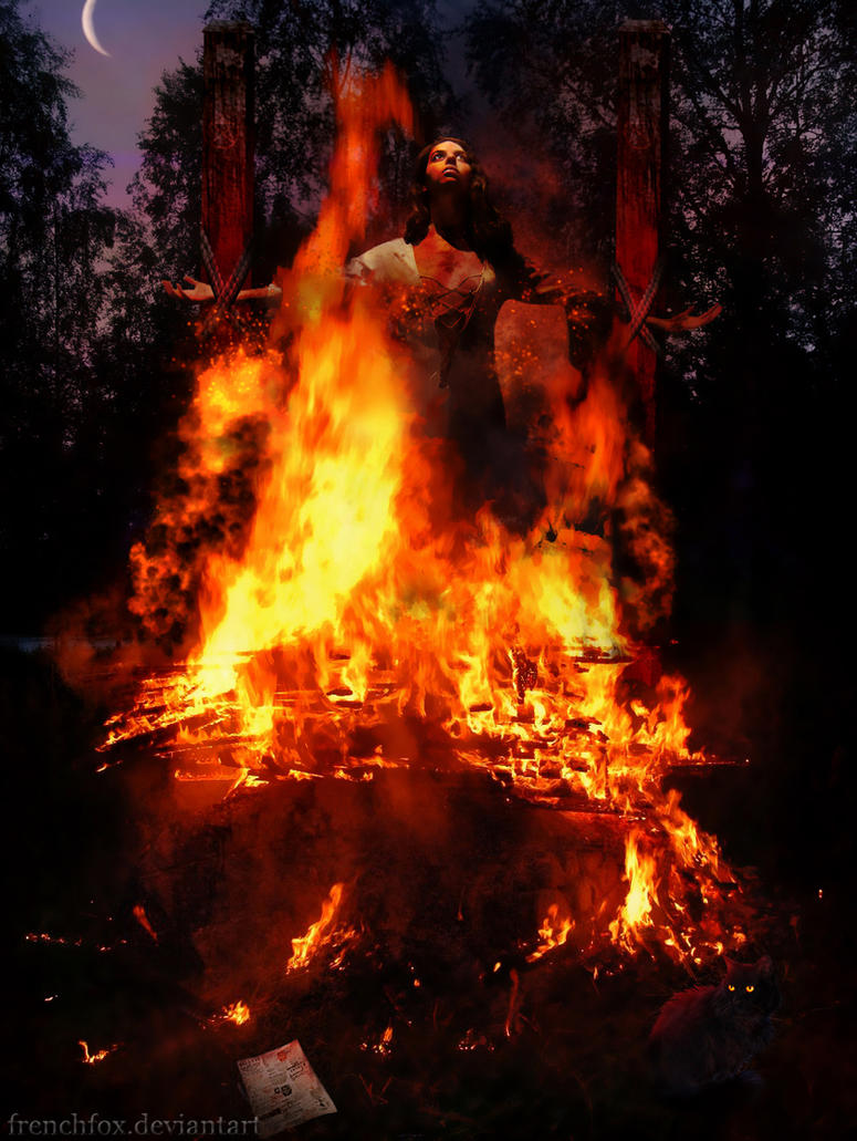 witch burning christians